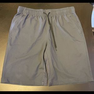 Men’s gray Michael Strahan active shorts, large/tall